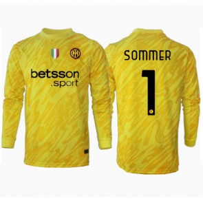 Inter Milan Yann Sommer #1 Målmand Replika Udebanetrøje 2024-25 Langærmet